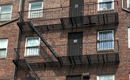 Fire escape painting by Pais Contractor